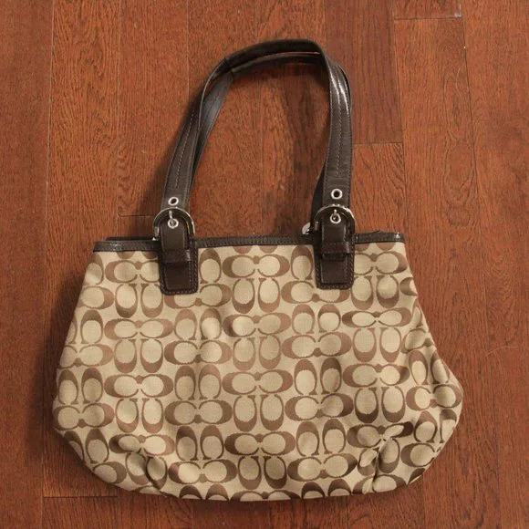 Coach | Bags | Coach Khaki Brown Soho Signature Tote Shoulder